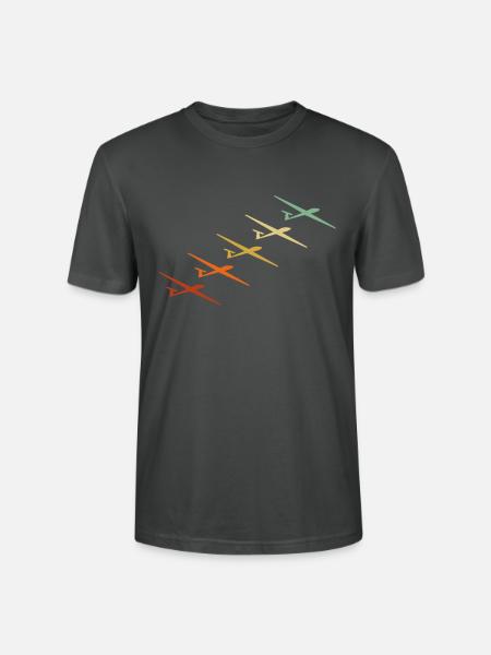 Sailplane Glider Aviation - Stanley/Stella Unisex Bio-T-Shirt CRAFTER - Anthrazit