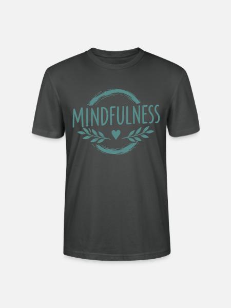 Mindfulness Achtsamkeit Selbstliebe Herzsymbol - Stanley/Stella Unisex Bio-T-Shirt CRAFTER - Anthrazit