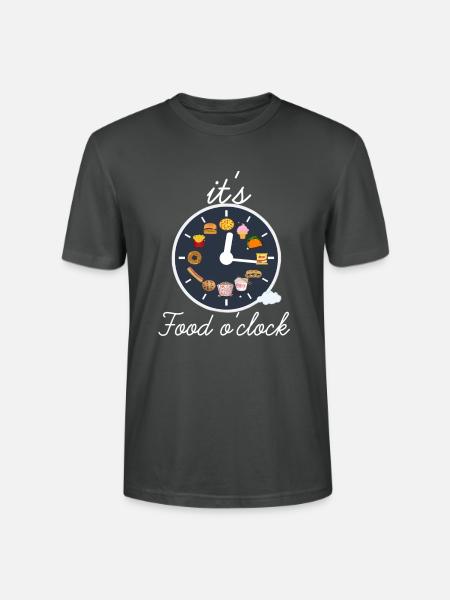 Food o'clock - Stanley/Stella CRAFTER Unisex Organic T-Shirt - anthracite