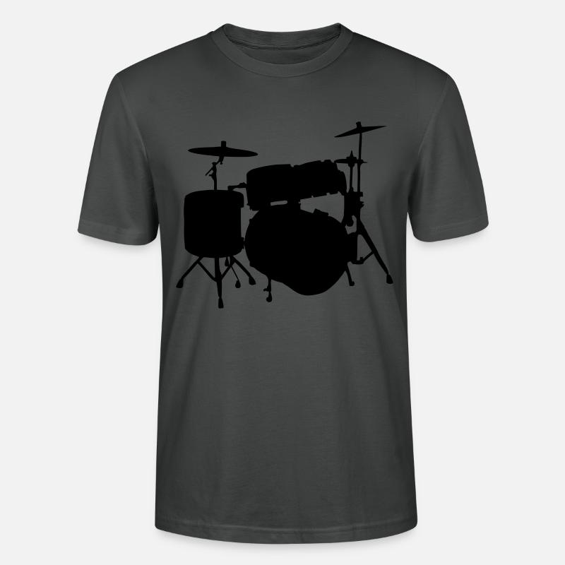 Schlagzeug, Drumms - Stanley/Stella Unisex Bio-T-Shirt CRAFTER - Anthrazit