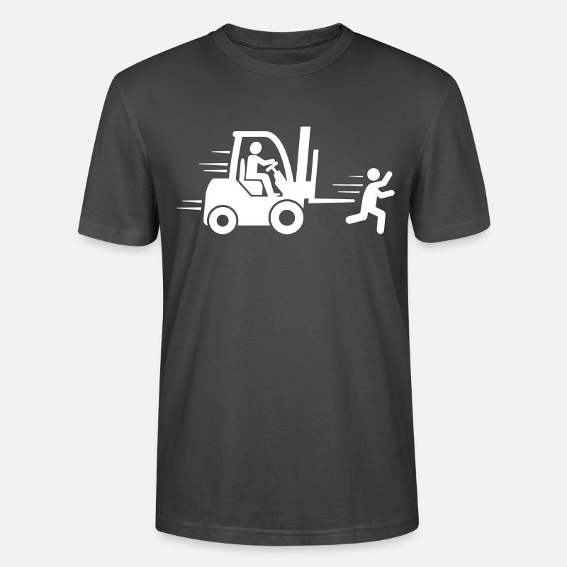 Gabelstapler Lagerarbeiter Staplerfahrer Lagerist - Stanley/Stella Unisex Bio-T-Shirt CRAFTER - Anthrazit