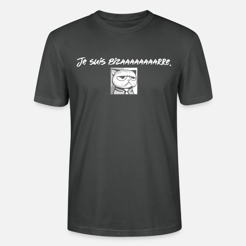 Je suis bizarre - T-shirt bio CRAFTER Stanley Stella Unisexe - charbon
