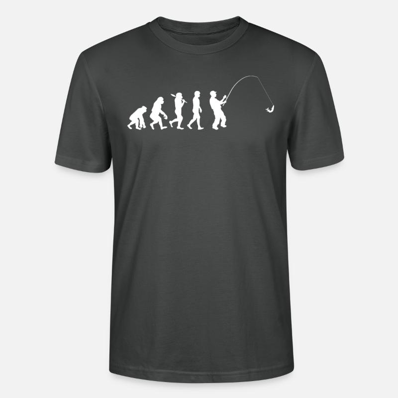 Angler Evolution Geschenkidee - Stanley/Stella Unisex Bio-T-Shirt CRAFTER - Anthrazit