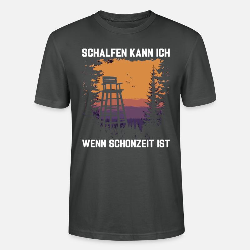Chasse Saison Fermée - T-shirt bio CRAFTER Stanley Stella Unisexe - charbon
