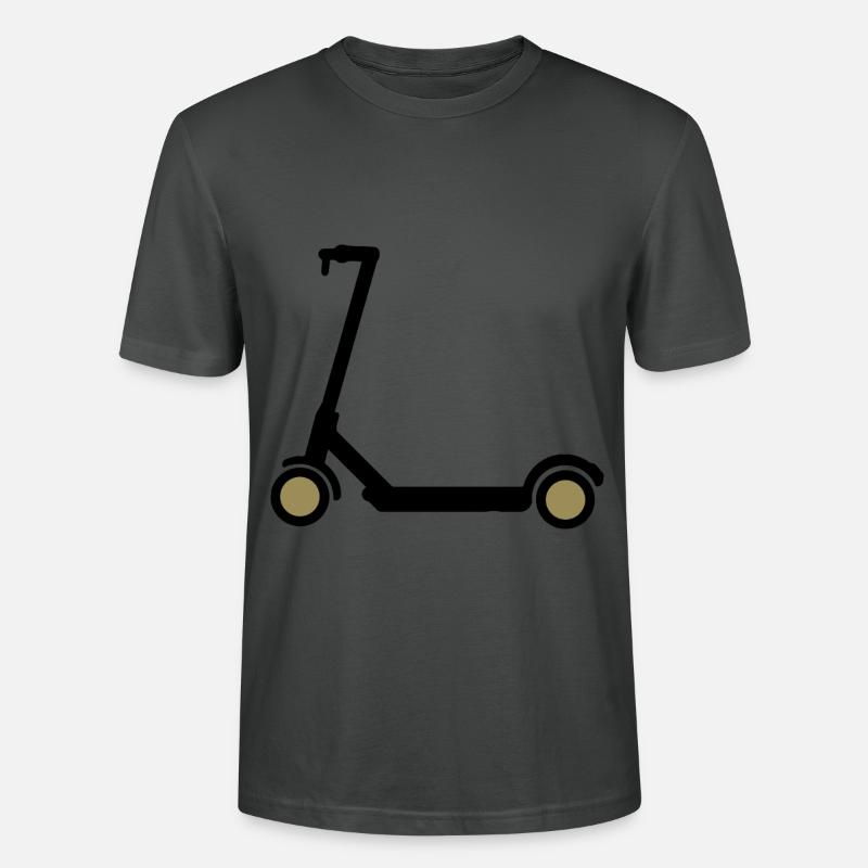 E-Scooter Eroller Comicdesign Geschenkidee - Stanley/Stella Unisex Bio-T-Shirt CRAFTER - Anthrazit