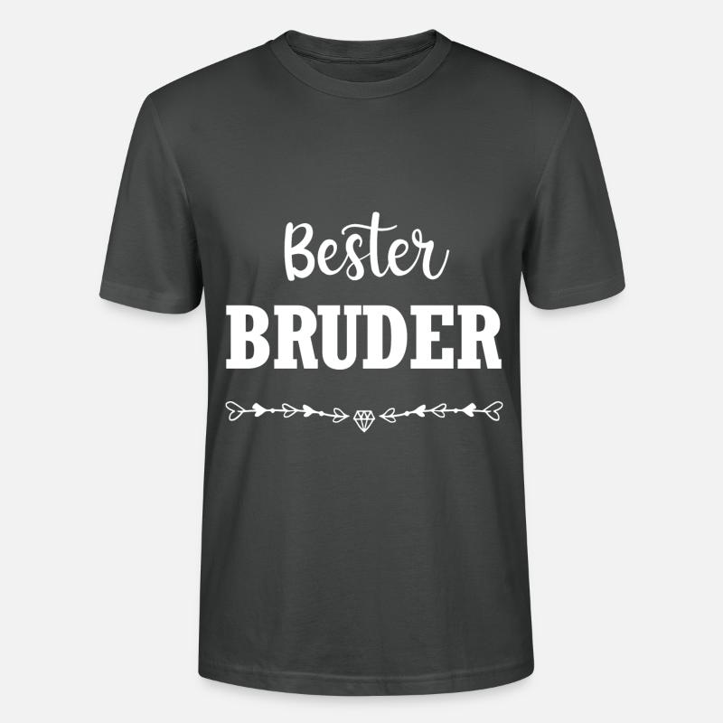 Bester Bruder - Stanley/Stella Unisex Bio-T-Shirt CRAFTER - Anthrazit