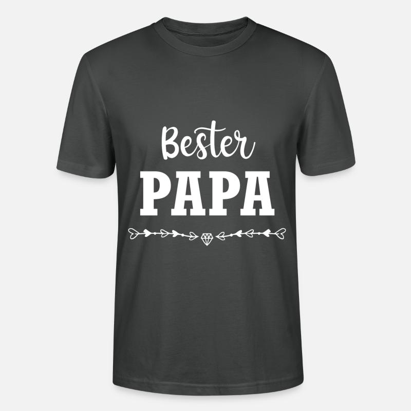 Bester Papa - Stanley/Stella Unisex Bio-T-Shirt CRAFTER - Anthrazit