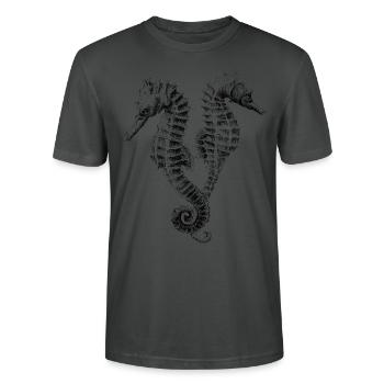 Zwillinge - Stanley/Stella Unisex Bio-T-Shirt CRAFTER - Anthrazit - Vorne - Alina (178cm) & Michal (187cm)