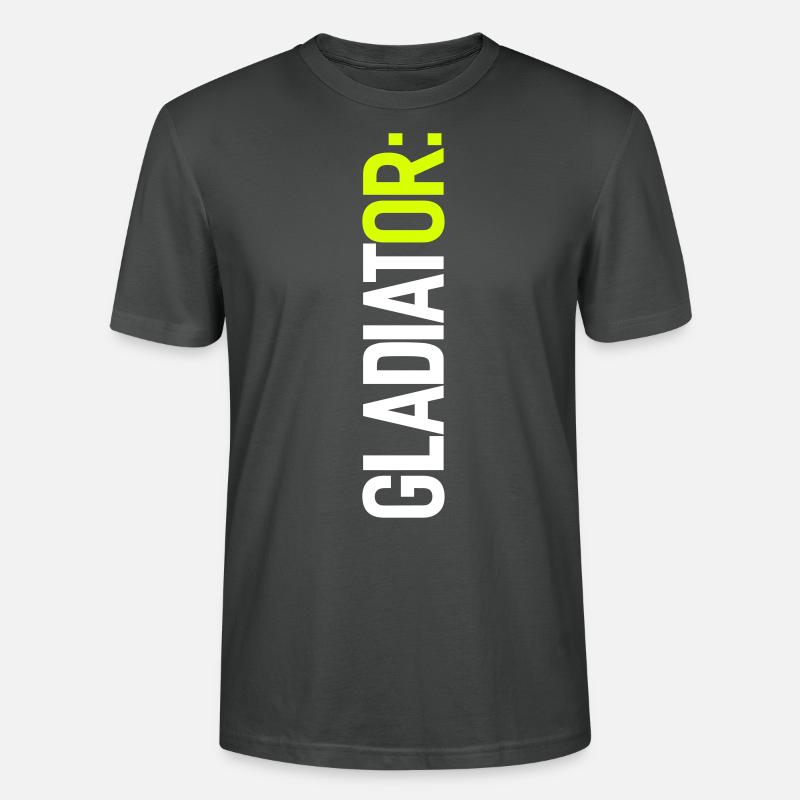 GLADIATOR: (oder ich!) - Stanley/Stella Unisex Bio-T-Shirt CRAFTER - Anthrazit