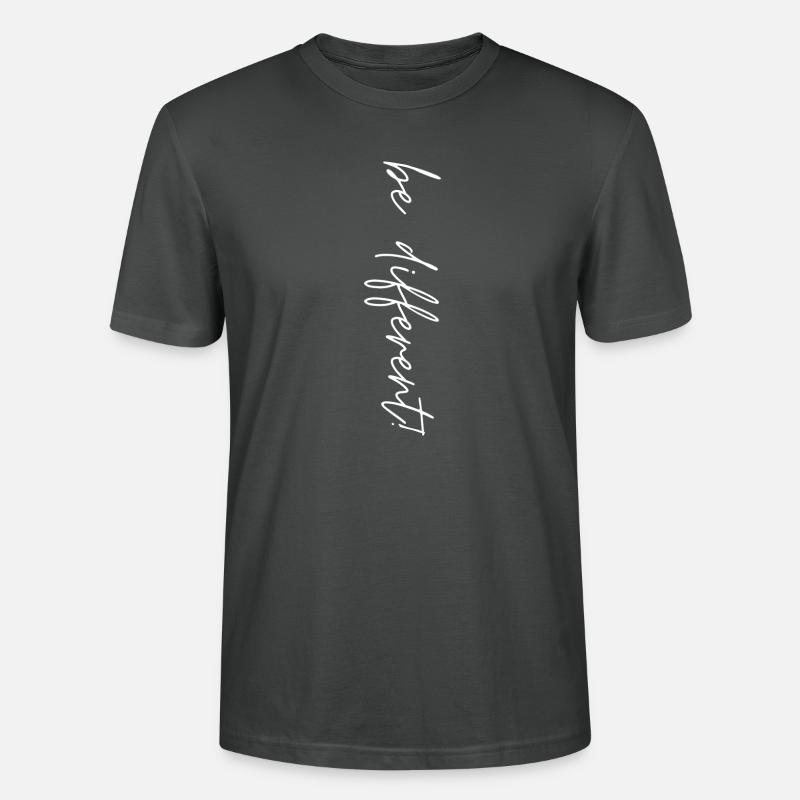 be different - Stanley/Stella Unisex Bio-T-Shirt CRAFTER - Anthrazit