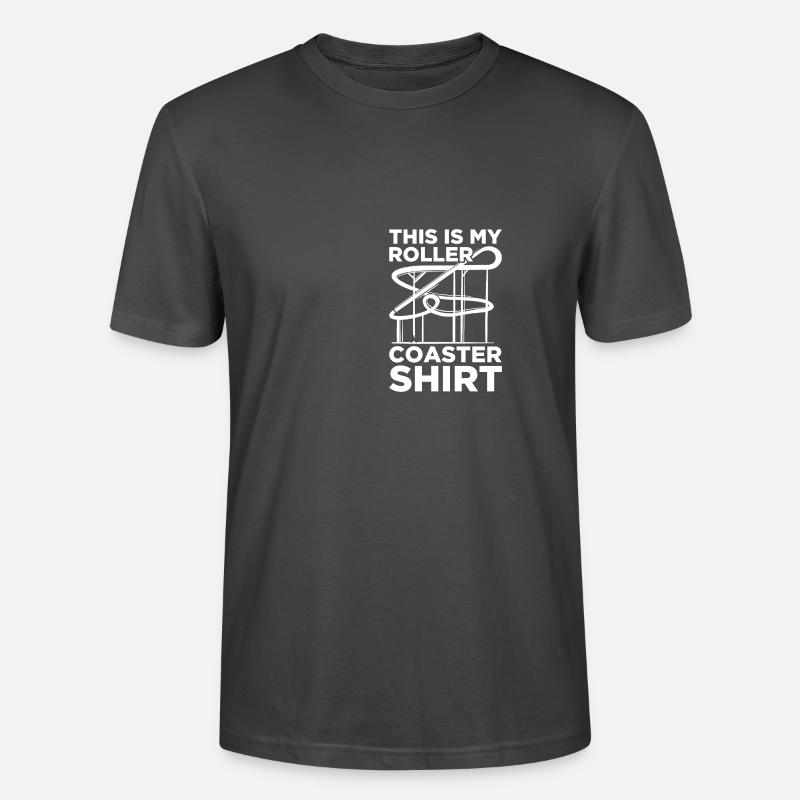 My roller coaster Freizeitpark Achterbahn - Stanley/Stella Unisex Bio-T-Shirt CRAFTER - Anthrazit