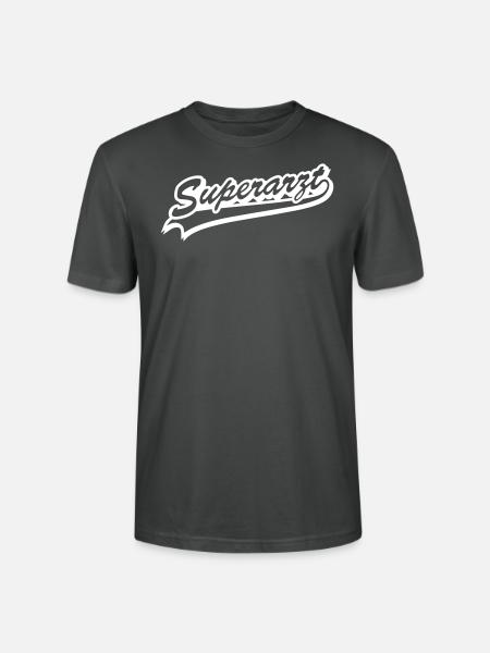 Superarzt (Schriftzug) - Stanley/Stella Unisex Bio-T-Shirt CRAFTER - Anthrazit