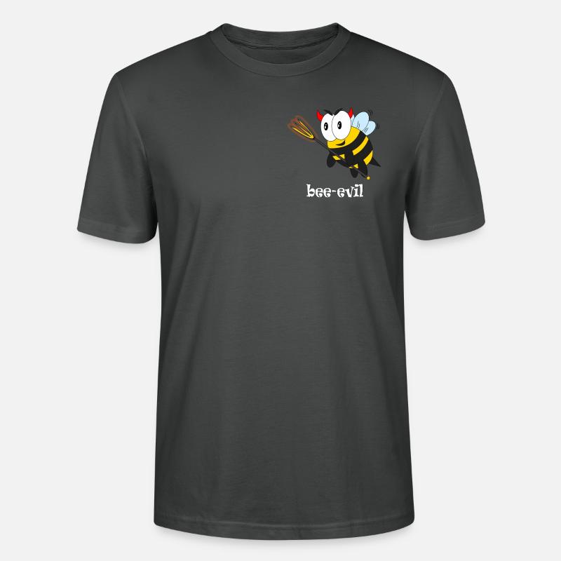 bee evil - Stanley/Stella Unisex Bio-T-Shirt CRAFTER - Anthrazit