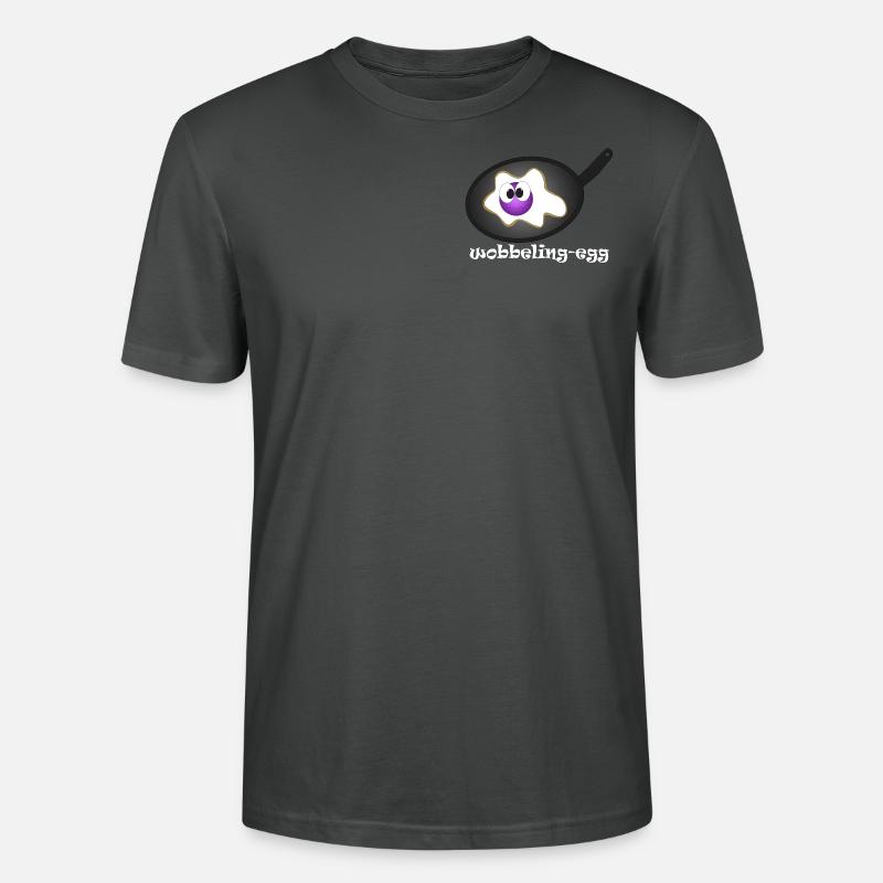 Wobbeling Egg - Stanley/Stella Unisex Bio-T-Shirt CRAFTER - Anthrazit