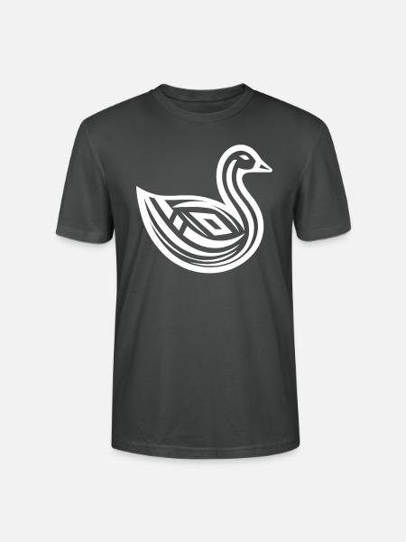 Gans Indianer-Tierkreis - Stanley/Stella Unisex Bio-T-Shirt CRAFTER - Anthrazit