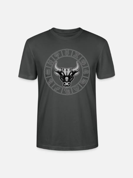 Taurus Sternzeichen Stier - Stanley/Stella Unisex Bio-T-Shirt CRAFTER - Anthrazit