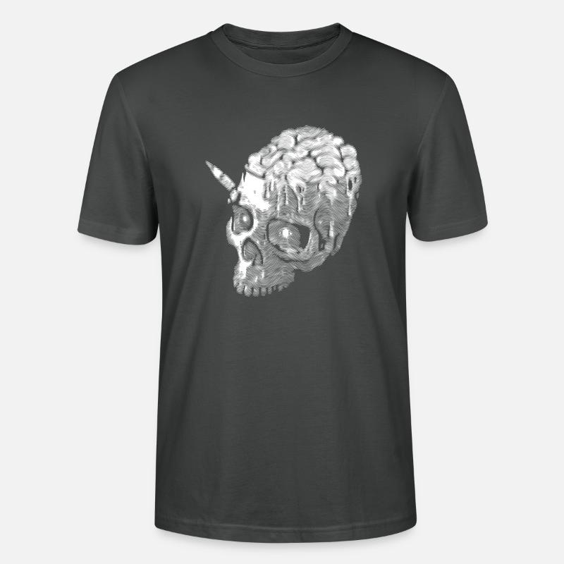 Schädel - Stanley/Stella Unisex Bio-T-Shirt CRAFTER - Anthrazit