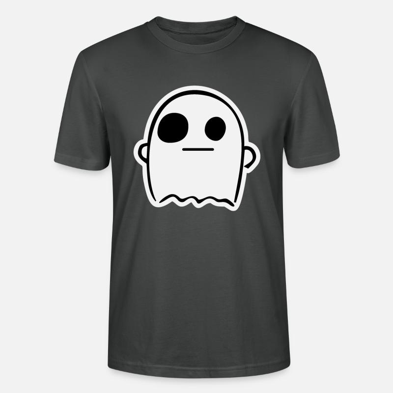 Cute Ghost being Okay - Stanley/Stella Unisex Bio-T-Shirt CRAFTER - Anthrazit