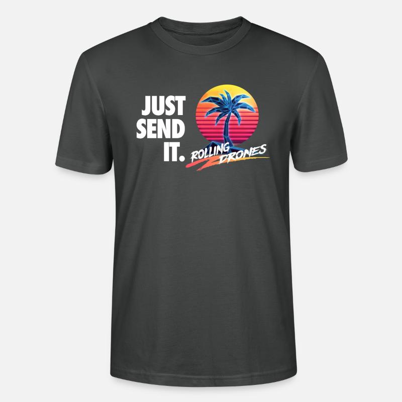 Senden Sie es einfach @ RollingDrones - Stanley/Stella Unisex Bio-T-Shirt CRAFTER - Anthrazit