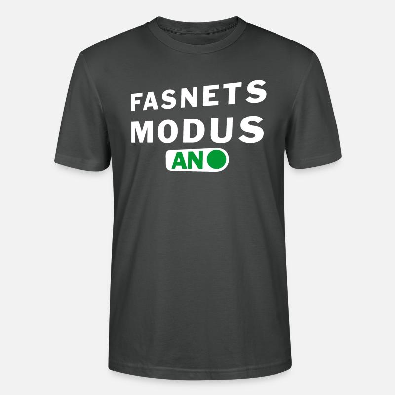 fasnetsmodus weiss - Stanley/Stella Unisex Bio-T-Shirt CRAFTER - Anthrazit
