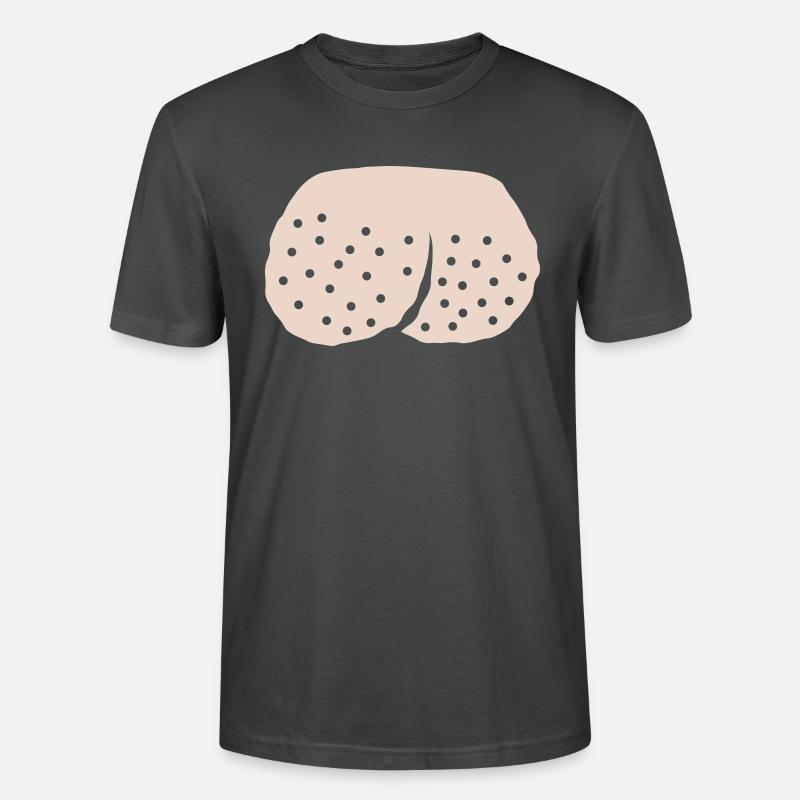 Hoden Comic rasierte Eier - Stanley/Stella Unisex Bio-T-Shirt CRAFTER - Anthrazit