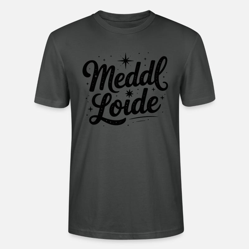 Meddl Loide - Deutsche Memes - Stanley/Stella Unisex Bio-T-Shirt CRAFTER - Anthrazit