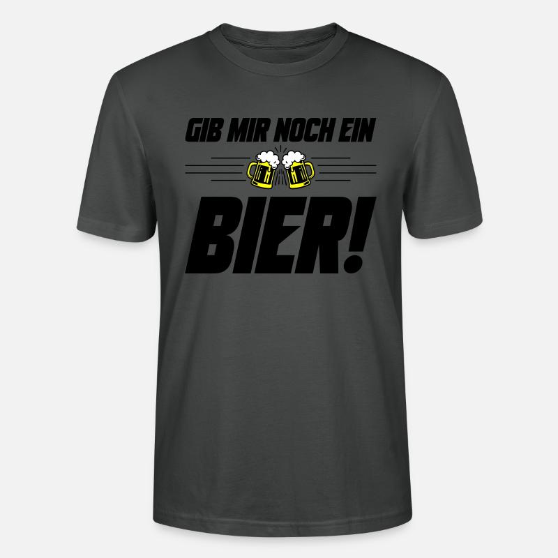 Noch ein Bier Spruch - Stanley/Stella Unisex Bio-T-Shirt CRAFTER - Anthrazit