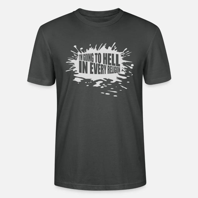 im going to hell - Stanley/Stella Unisex Bio-T-Shirt CRAFTER - Anthrazit