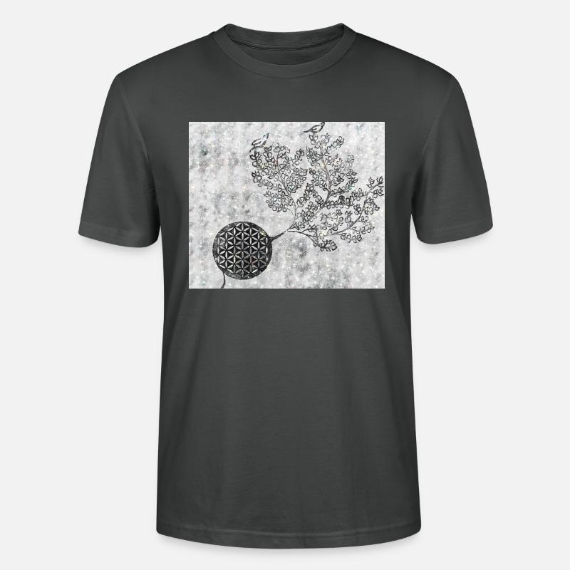 Persischer Lebensbaum Nr. 5 - Stanley/Stella Unisex Bio-T-Shirt CRAFTER - Anthrazit