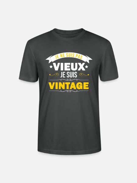 Ich bin nicht alt. - Stanley/Stella Unisex Bio-T-Shirt CRAFTER - Anthrazit