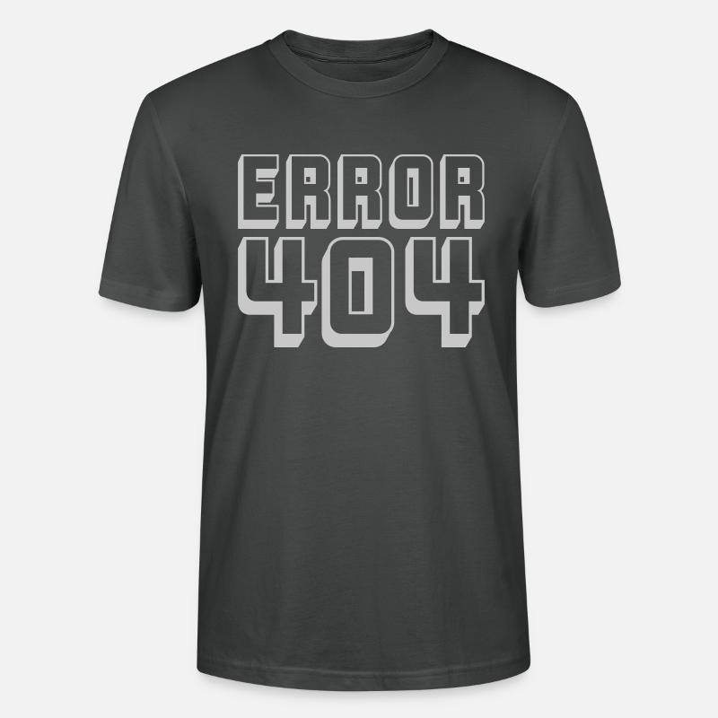 Computer Verbindung Error 404 - Stanley/Stella Unisex Bio-T-Shirt CRAFTER - Anthrazit