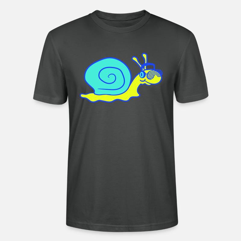 Cool DJ Escargot Mignon Shell - T-shirt bio CRAFTER Stanley Stella Unisexe - charbon