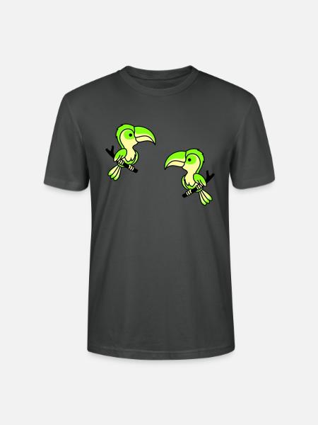 Perroquet 2 - T-shirt bio CRAFTER Stanley Stella Unisexe - charbon