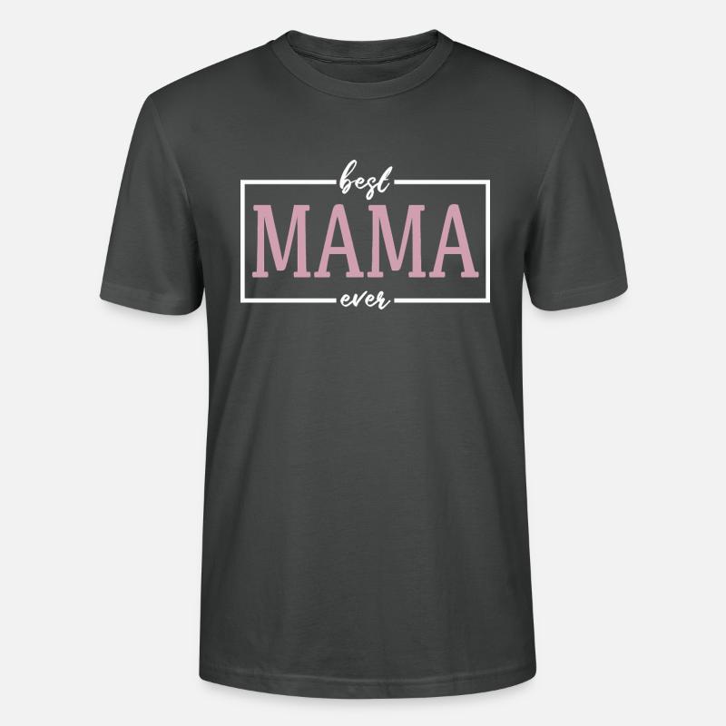 Die beste Mama - Stanley/Stella Unisex Bio-T-Shirt CRAFTER - Anthrazit