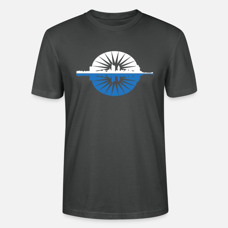 Leipzig Skyline - Stanley/Stella Unisex Bio-T-Shirt CRAFTER - Anthrazit