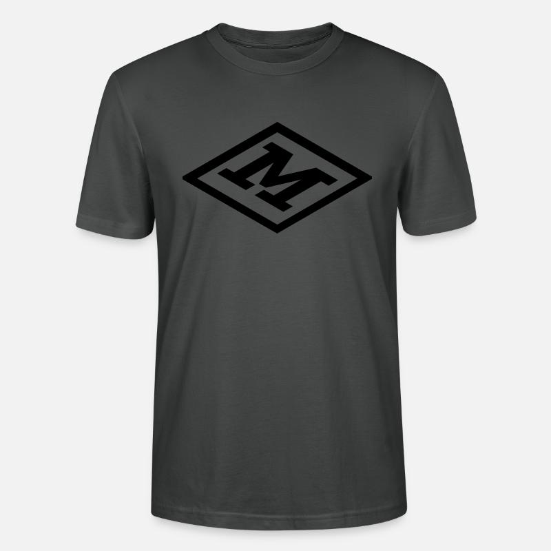 Cube Monogram Clear M TOP - Stanley/Stella Unisex Bio-T-Shirt CRAFTER - Anthrazit