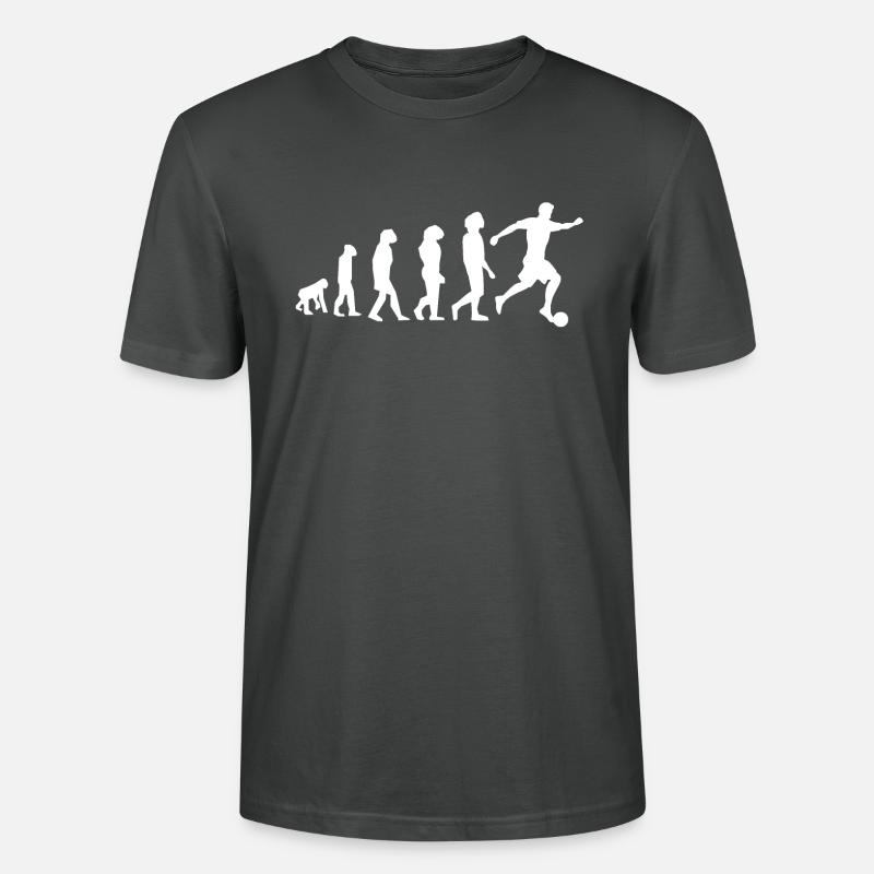 Fussball Evolution - Stanley/Stella Unisex Bio-T-Shirt CRAFTER - Anthrazit