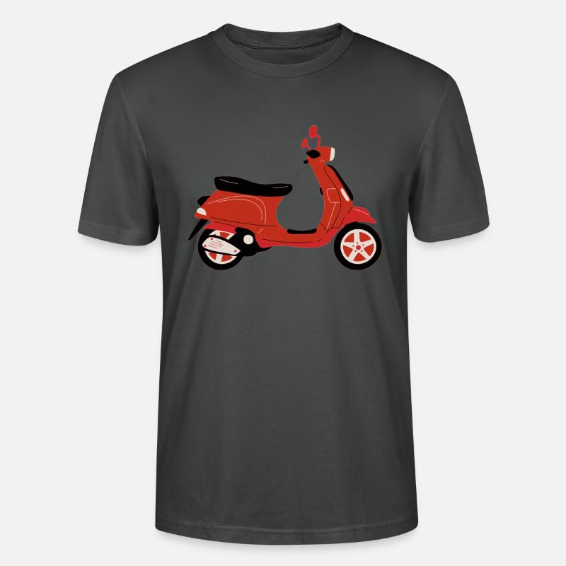 Rotes Motorrad - Stanley/Stella Unisex Bio-T-Shirt CRAFTER - Anthrazit