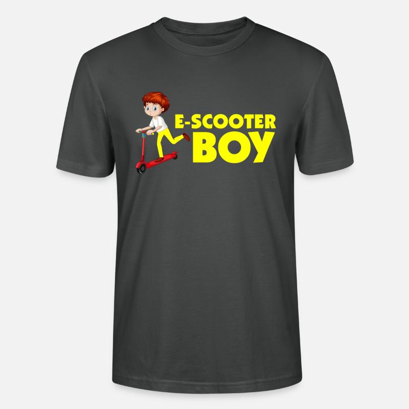 E-Scooter Roller Scooter - Stanley/Stella Unisex Bio-T-Shirt CRAFTER - Anthrazit