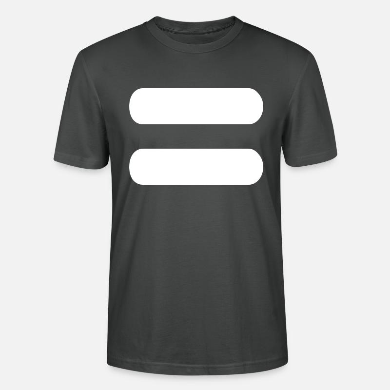 Equal symbol math vector - Stanley/Stella CRAFTER Unisex Organic T-Shirt - anthracite