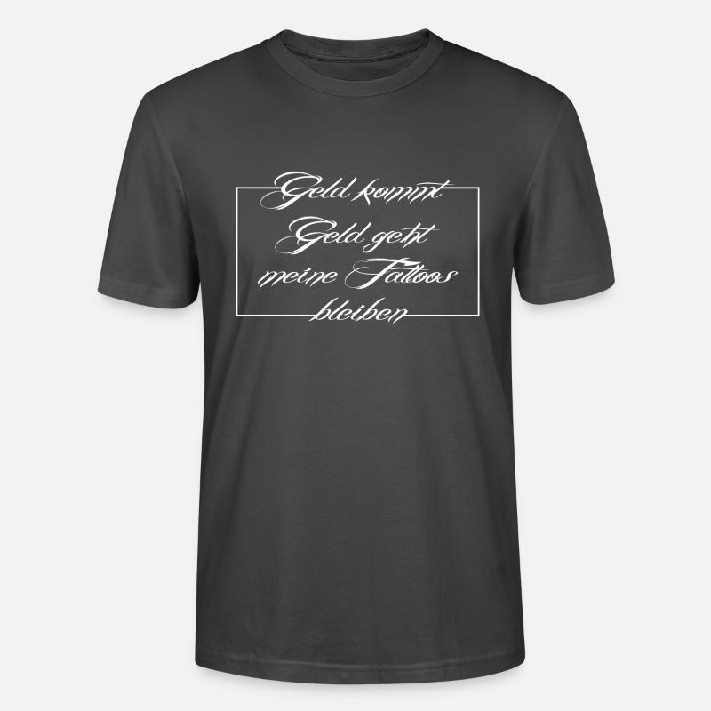 Tattoo Spruch, tattoo - Stanley/Stella Unisex Bio-T-Shirt CRAFTER - Anthrazit