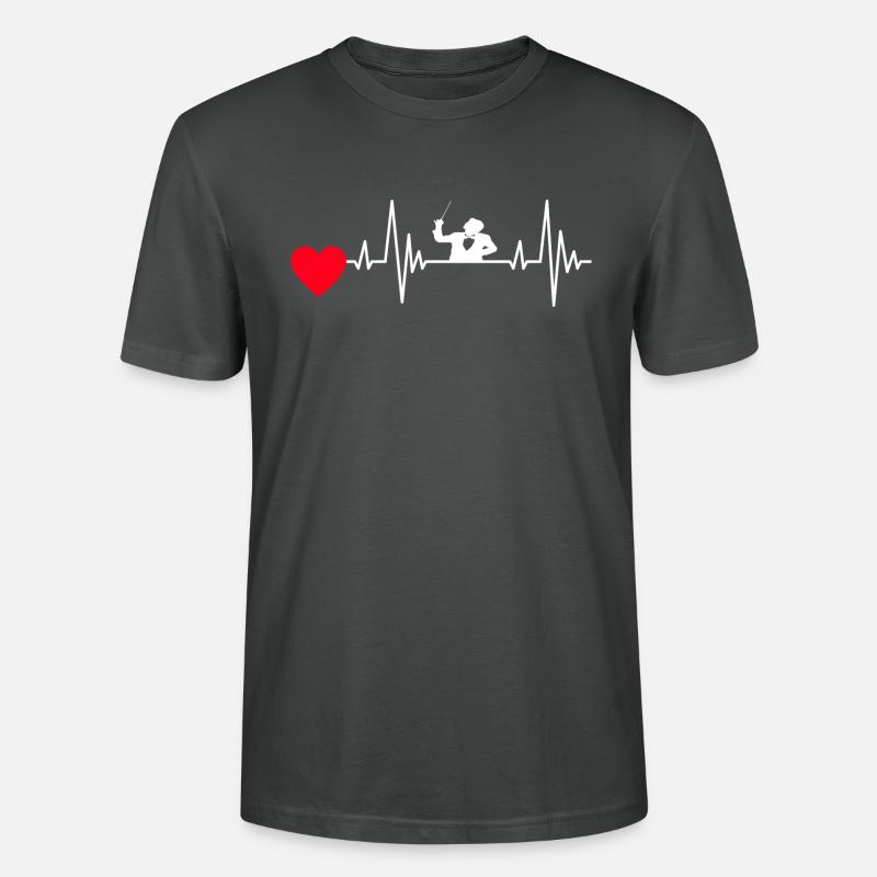 Dirigenten Dirigent Musik Dirigieren Geschenk - Stanley/Stella Unisex Bio-T-Shirt CRAFTER - Anthrazit