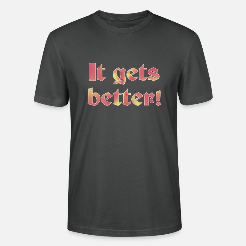 Es wird besser - Stanley/Stella Unisex Bio-T-Shirt CRAFTER - Anthrazit