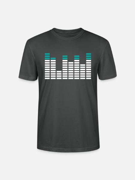 Music Energy Equalizer Beat - Stanley/Stella Unisex Bio-T-Shirt CRAFTER - Anthrazit