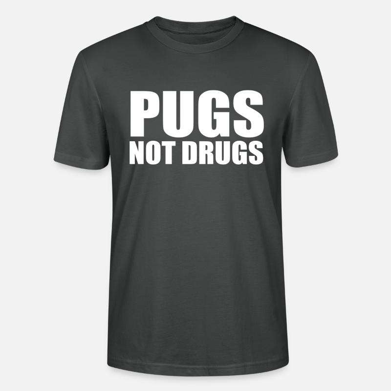 Carlins pas de drogues - T-shirt bio CRAFTER Stanley Stella Unisexe - charbon