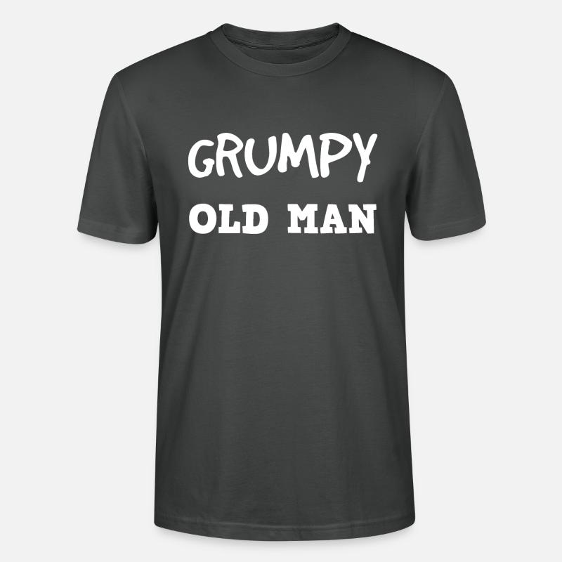 GRUMPY ALTER MANN - Stanley/Stella Unisex Bio-T-Shirt CRAFTER - Anthrazit