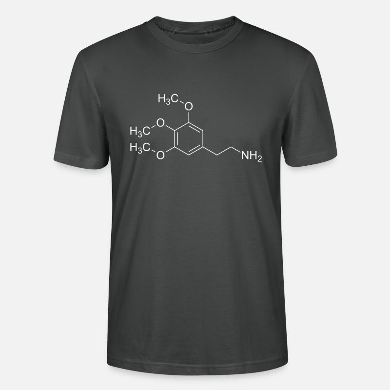 Formule structurale mescaline mescaline - T-shirt bio CRAFTER Stanley Stella Unisexe - charbon