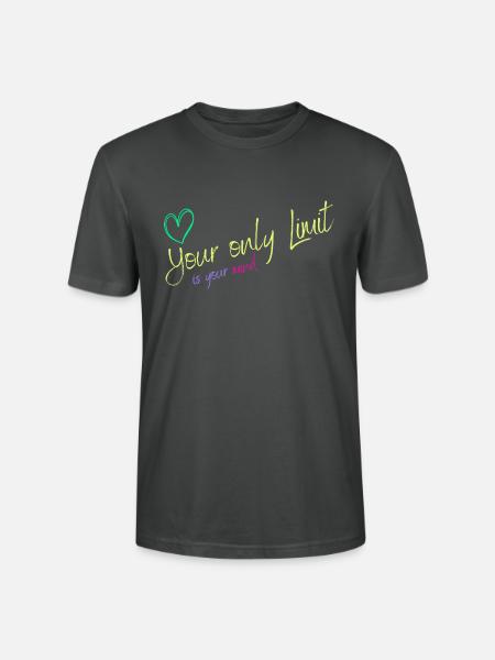 Motivation - without limits / no limits - Stanley/Stella CRAFTER Unisex Organic T-Shirt - anthracite