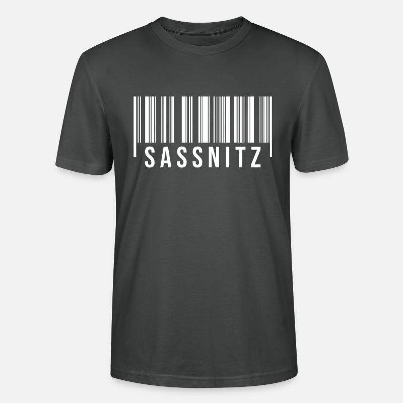 Sassnitz Strichcode - Stanley/Stella Unisex Bio-T-Shirt CRAFTER - Anthrazit
