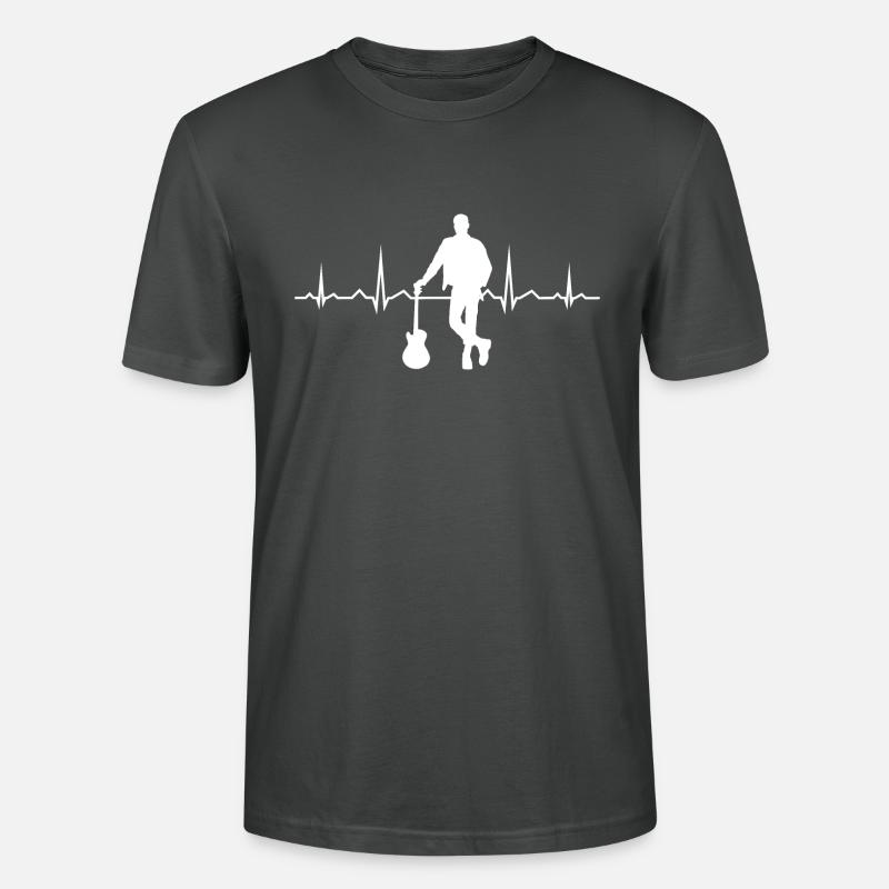 Gitarre electronic guitar classical guitar - Stanley/Stella Unisex Bio-T-Shirt CRAFTER - Anthrazit